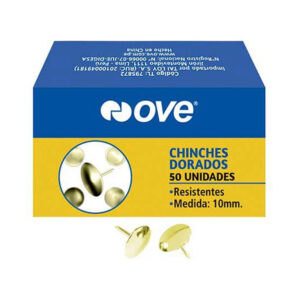 Chinches Dorados Ove 10 Mm X 50 Und