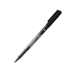 Plumón Indeleble Delgado Faber Castell Multimark 421-M Negro