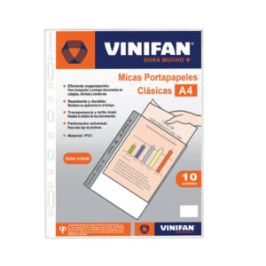 Portapapel Vinifan A4 Paquete X 10 Und