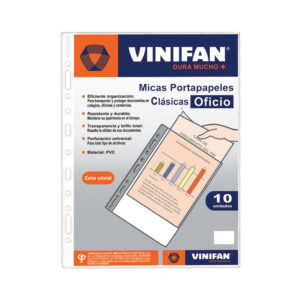 Portapapel Vinifan Oficio X 10 Und