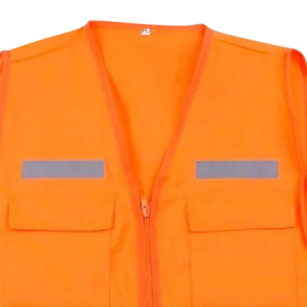 Chaleco Reflectivo Básico Dril Naranja