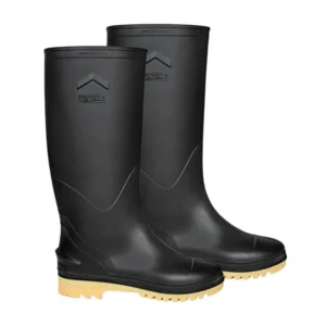 Bota de jebe negra sin punta