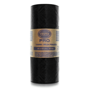 Bolsa para Basura Negra Virutex 35 L | Rollo resistente multiuso